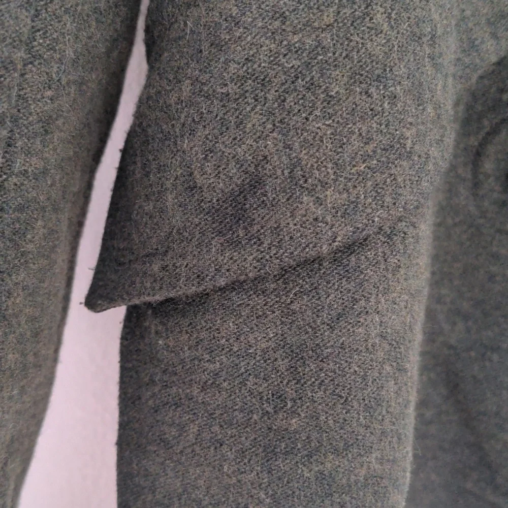 Theory moss green wool toggle coat s - Picture 4 of 8